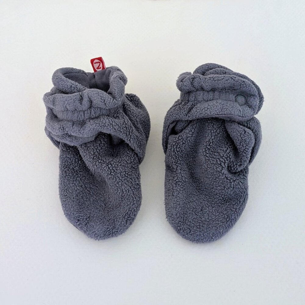 Zutano Unisex Fleece Baby Booties, Two Snap Closure, 18 Months